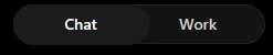 Chat and Work tabs in ChatGPT