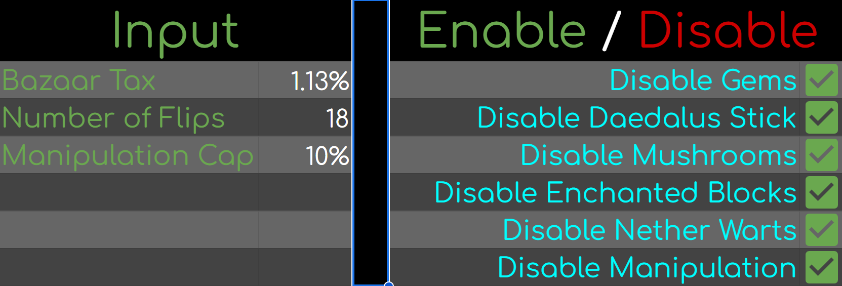 EventSheet input page 2